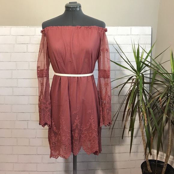 rose pink summer dress